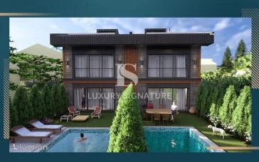 LS303: Luxury large villas in Zekeriyakoy with forest view 