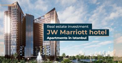 Real estate investment in JW Marriott Tarabya hotel apartments in Istanbul