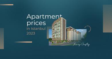 Apartment prices in Istanbul 2023