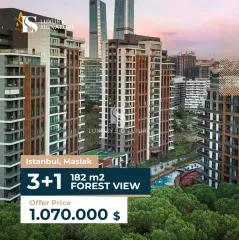 شقة فاخرة 3+1 للبيع في وادي اسطنبول – مشروع ساكلي وادي بإطلالة غابات