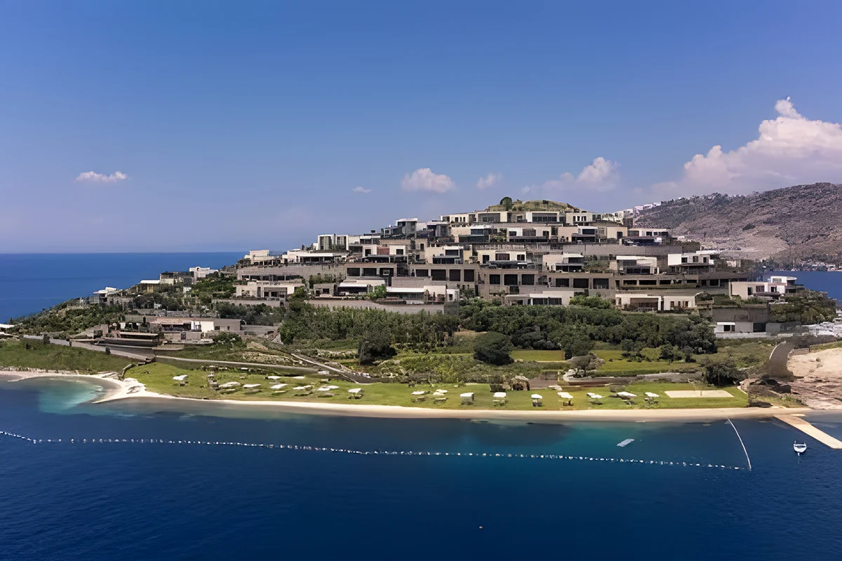 SAOTA-designed private villa at The Ritz-Carlton Residences Bodrum in Tilkicik Bay, Yalıkavak