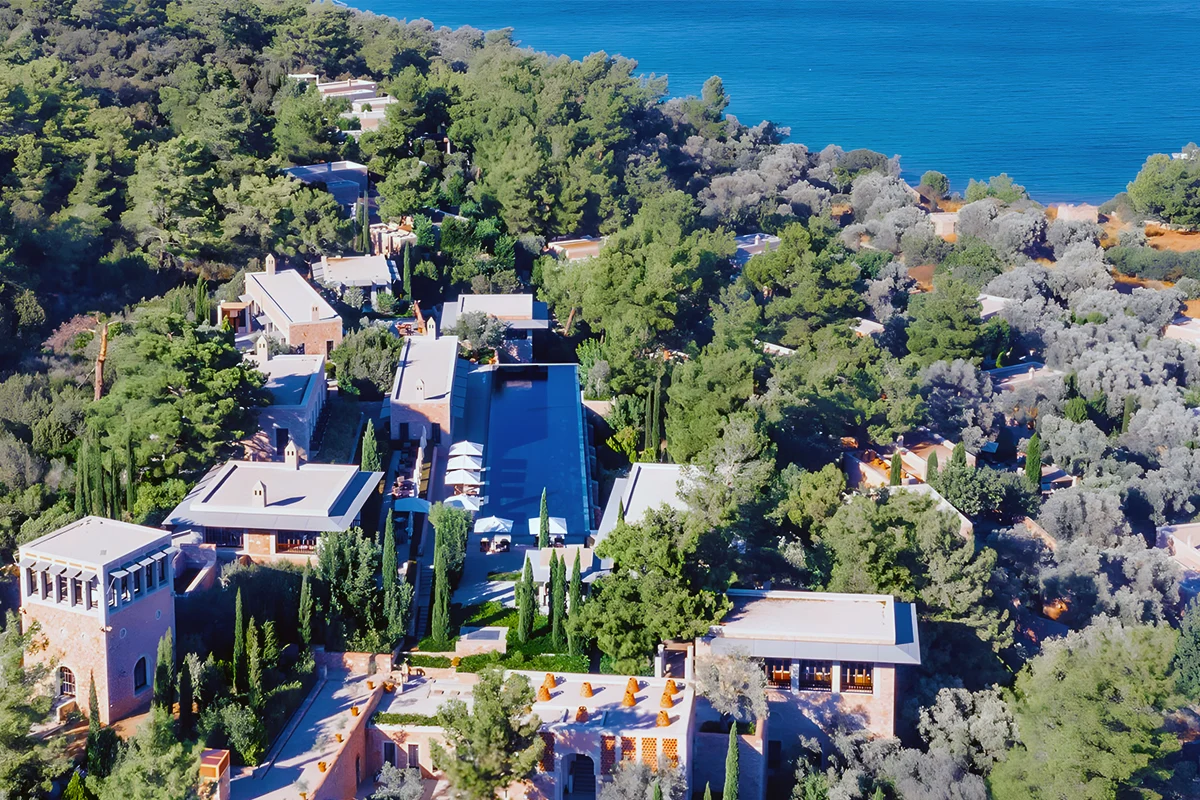 Pine-forested private Amarirya site of Aman Residences Bodrum: approximately 47 villas sold by invitation only