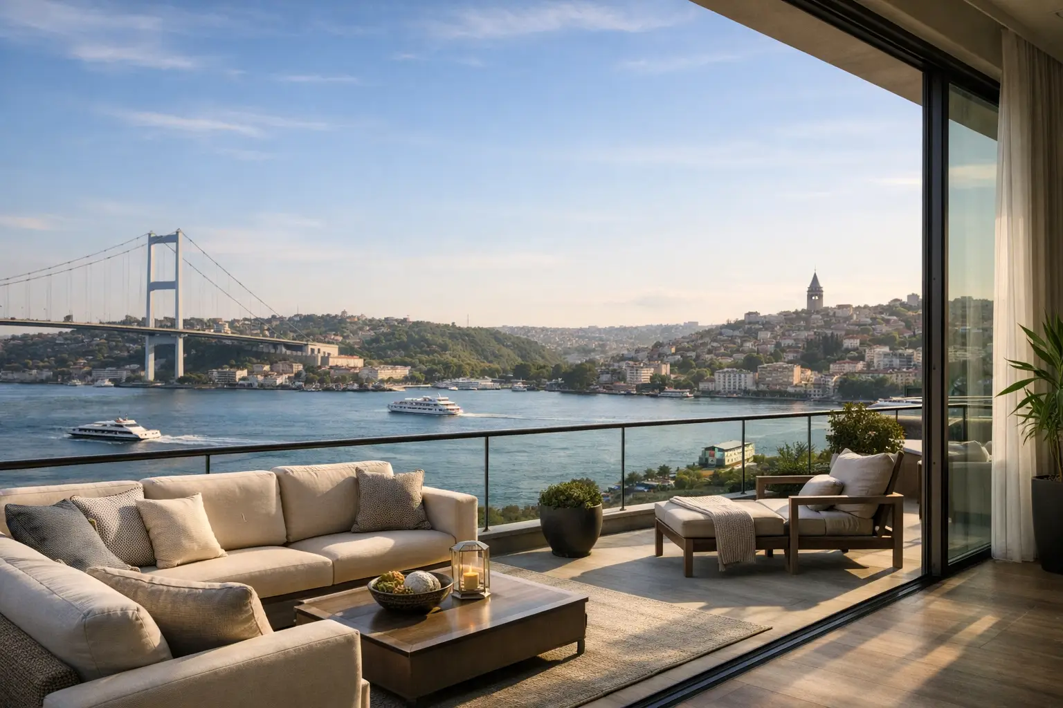 apartments with Bosphorus view istanbul