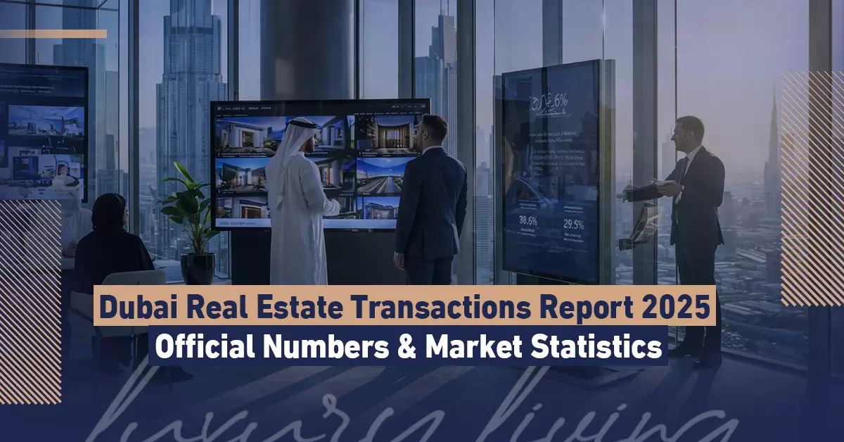 تقرير التصرفات العقارية في دبي 2025 بالأرقام