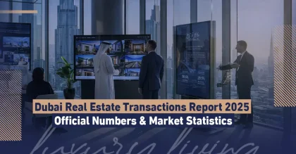 تقرير التصرفات العقارية في دبي 2025 بالأرقام