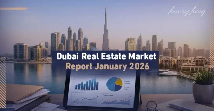 تقرير التصرفات العقارية في دبي لشهر يناير 2026