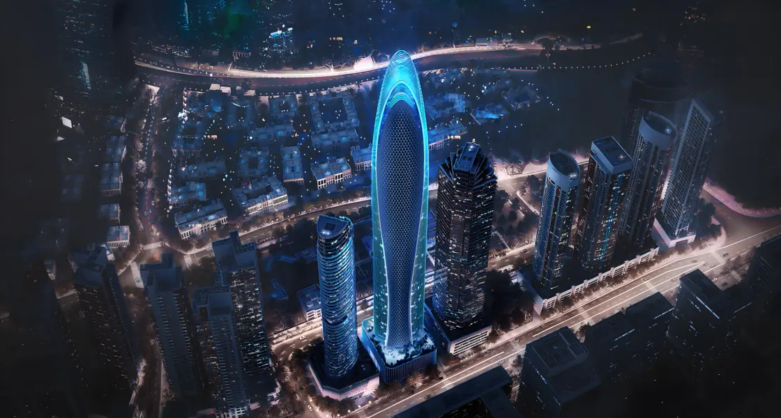 mercedes benz places tower in dubai